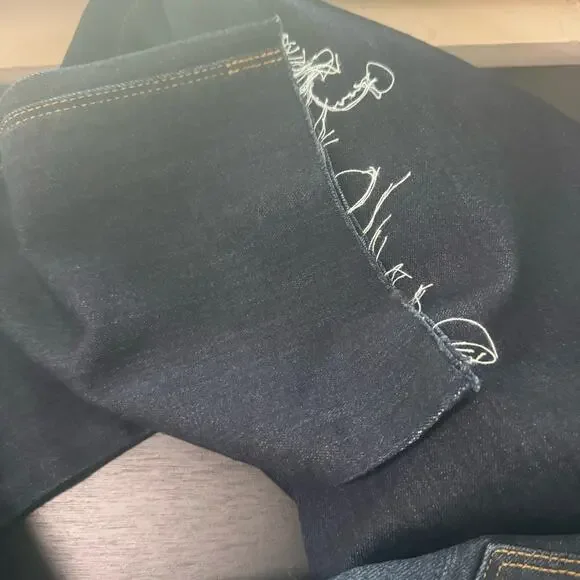 NWT Hudson Mid Rise Tilda Ankle Cigarette Leg Jeans Dark Wash Blue Womens Sze 27 - Picture 10 of 13